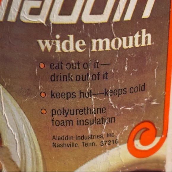 Aladdin Wide Mouth Thermo Bottle Thermos 1 Liter Hot Cold Unbreakable - Picture 9 of 11